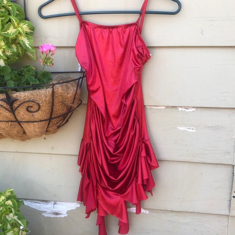 Gathered satin top